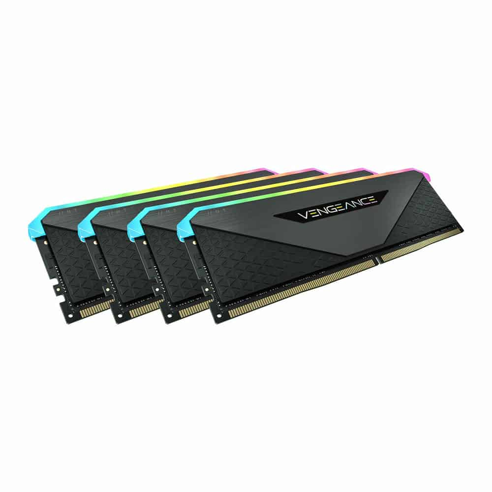 (image for) Corsair Vengeance RGB RT Gunmetal 128GB 3600MHz DDR4 Memory Kit